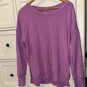 90 Degree By Reflex Lavender Sweatshirt